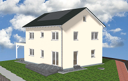 3D-Bild Holzhaus Familie Bachmann in Eschau