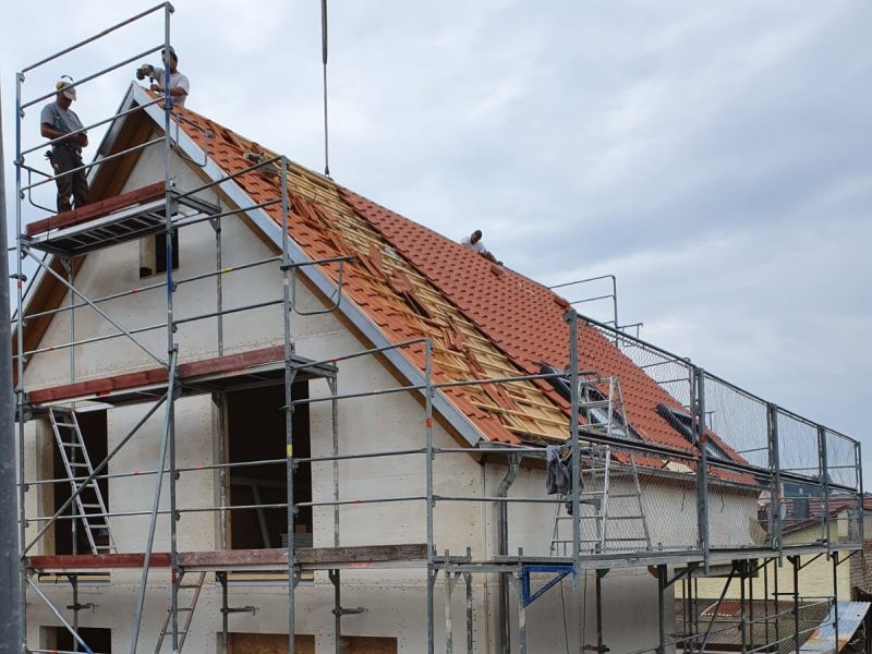 Hausbau Dacheindeckung